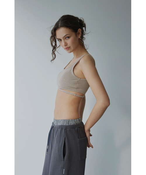 ALEXIA STAM（アリシアスタン）の「Wellness Bust Strap Top /ウェルネスブラトップ（キャミソール・レディース・ベージュ/ピンク/ホワイト/ブラック・L/M/S）」の9枚目の写真