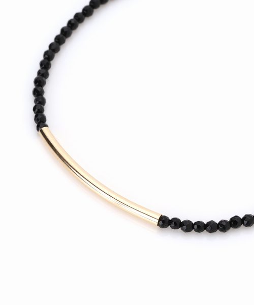 Lilas（リラ）の「ゴールドパイプオニキスブレスレット K10（ブレスレット・レディース・ゴールド・FREE）」の13枚目の写真