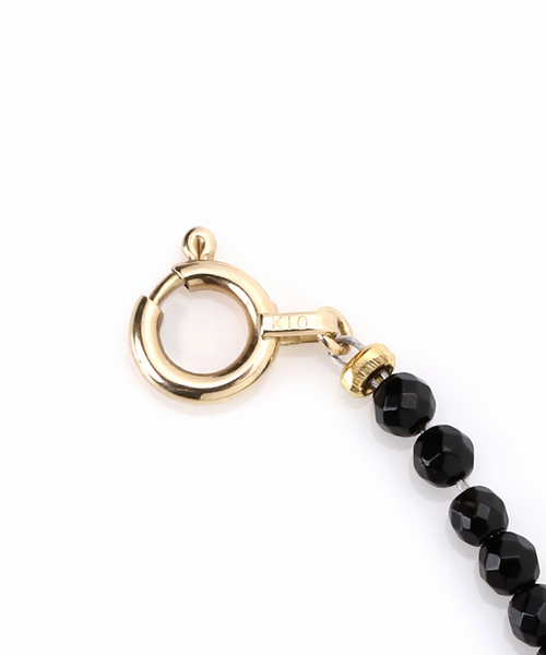 Lilas（リラ）の「ゴールドパイプオニキスブレスレット K10（ブレスレット・レディース・ゴールド・FREE）」の4枚目の写真