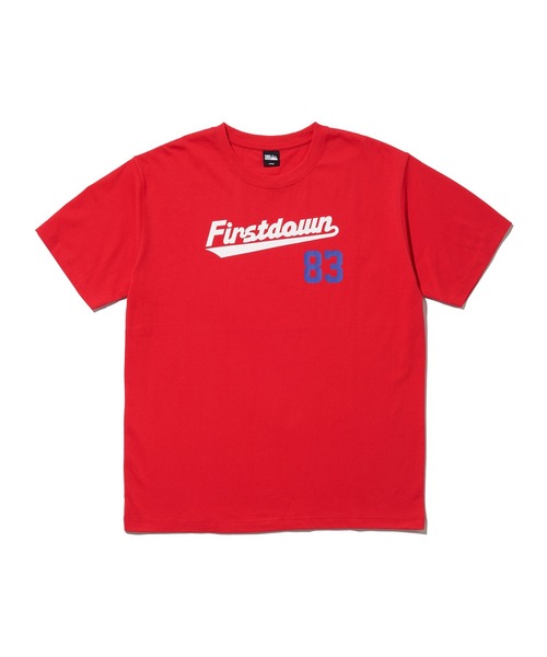 FIRST DOWN(ファーストダウン)の「ショートスリーブ Tシャツ コットンジャージ #2(Tシャツ/カットソー・メンズ・レッド/ホワイト/ブルー・L/M/XL)」の10枚目の写真