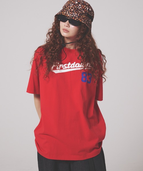 FIRST DOWN(ファーストダウン)の「ショートスリーブ Tシャツ コットンジャージ #2(Tシャツ/カットソー・メンズ・レッド/ホワイト/ブルー・L/M/XL)」の8枚目の写真