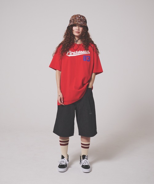 FIRST DOWN(ファーストダウン)の「ショートスリーブ Tシャツ コットンジャージ #2(Tシャツ/カットソー・メンズ・レッド/ホワイト/ブルー・L/M/XL)」の9枚目の写真