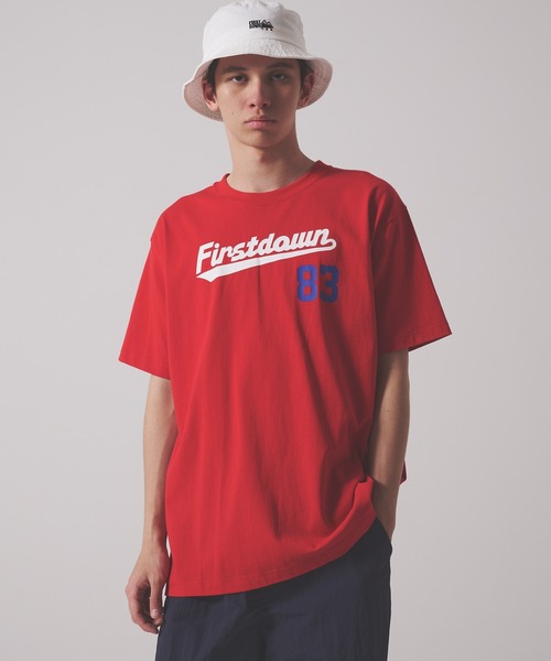 FIRST DOWN(ファーストダウン)の「ショートスリーブ Tシャツ コットンジャージ #2(Tシャツ/カットソー・メンズ・レッド/ホワイト/ブルー・L/M/XL)」の20枚目の写真