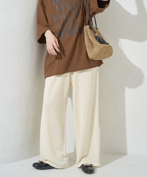 FREAK'S STORE(フリークスストア)の「限定展開 ハイツイスト カット イージーパンツ(その他パンツ・レディース・ナチュラル/オリーブ/ブラック/モカ/ライトグレー・MEDIUM/SMALL)」の4枚目の写真