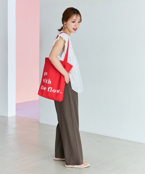 FREAK'S STORE(フリークスストア)の「限定展開 ハイツイスト カット イージーパンツ(その他パンツ・レディース・ナチュラル/オリーブ/ブラック/モカ/ライトグレー・MEDIUM/SMALL)」の7枚目の写真