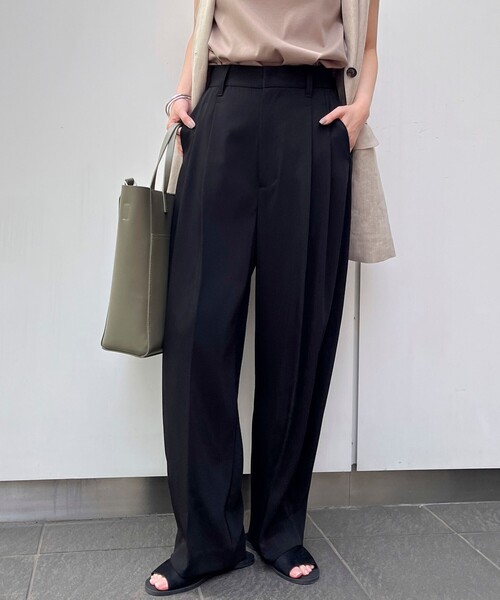 RONEL(ロネル)の「カーブパンツ(NEW)(その他パンツ・レディース・ブラック/ダークグリーン/ベージュ・M/L/S)」の1枚目の写真