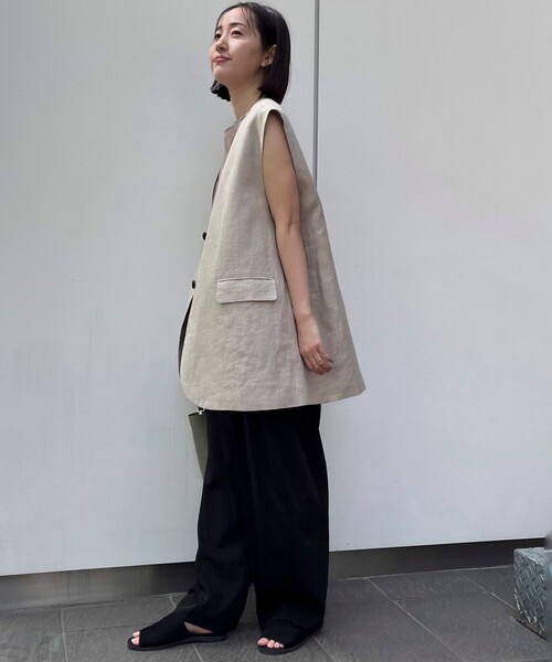 RONEL(ロネル)の「カーブパンツ(NEW)(その他パンツ・レディース・ブラック/ダークグリーン/ベージュ・M/L/S)」の5枚目の写真