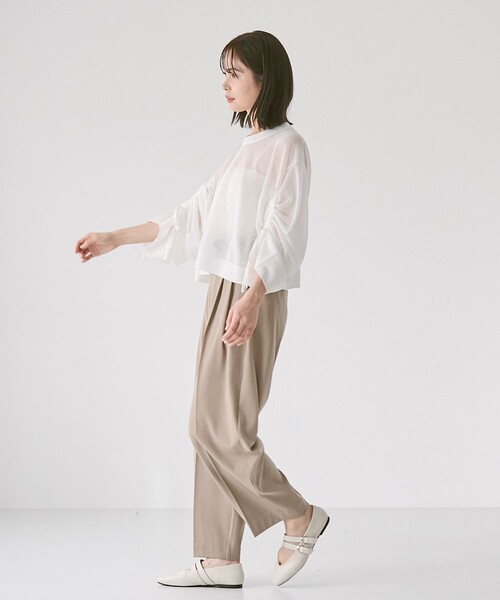 RONEL(ロネル)の「カーブパンツ(NEW)(その他パンツ・レディース・ブラック/ダークグリーン/ベージュ・M/L/S)」の11枚目の写真