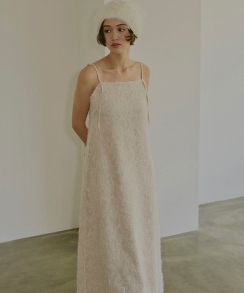 NOTREemor（ノートルエモア）の「mohair lace camisole dress（ワンピース・レディース・オフホワイト/ブラック・SMALL/MEDIUM）」の5枚目の写真
