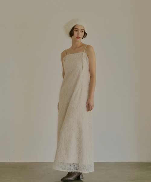 NOTREemor（ノートルエモア）の「mohair lace camisole dress（ワンピース・レディース・オフホワイト/ブラック・SMALL/MEDIUM）」の10枚目の写真