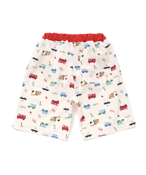 SLAP SLIP（スラップスリップ）の「【お揃い】はたらくくるまうみのいきものフルーツ総柄パンツ型スイムウェア(90~130cm)（水着・キッズ・ホワイト系その他2/イエロー系その他/ブルー系その他・90cm/100cm/110cm/120cm/130cm）」の12枚目の写真