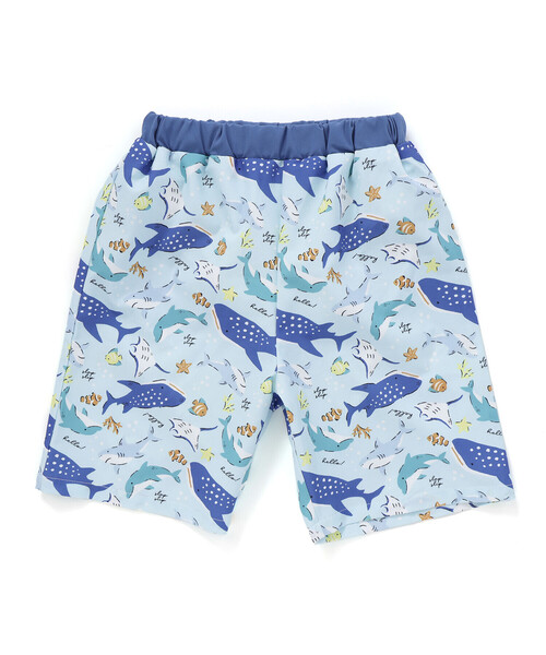 SLAP SLIP（スラップスリップ）の「【お揃い】はたらくくるまうみのいきものフルーツ総柄パンツ型スイムウェア(90~130cm)（水着・キッズ・ホワイト系その他2/イエロー系その他/ブルー系その他・90cm/100cm/110cm/120cm/130cm）」の13枚目の写真