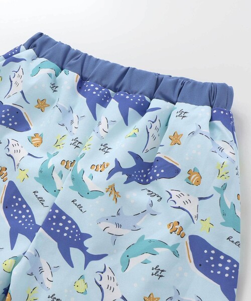 SLAP SLIP（スラップスリップ）の「【お揃い】はたらくくるまうみのいきものフルーツ総柄パンツ型スイムウェア(90~130cm)（水着・キッズ・ホワイト系その他2/イエロー系その他/ブルー系その他・90cm/100cm/110cm/120cm/130cm）」の15枚目の写真