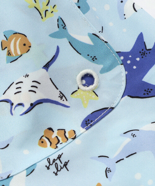 SLAP SLIP（スラップスリップ）の「【お揃い】はたらくくるまうみのいきものフルーツ総柄パンツ型スイムウェア(90~130cm)（水着・キッズ・ホワイト系その他2/イエロー系その他/ブルー系その他・90cm/100cm/110cm/120cm/130cm）」の17枚目の写真