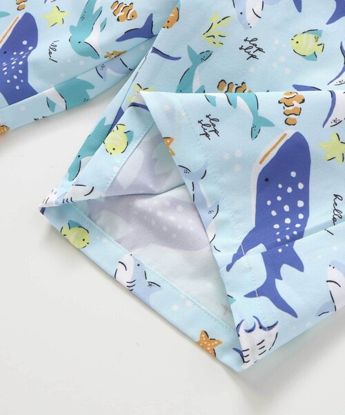 SLAP SLIP（スラップスリップ）の「【お揃い】はたらくくるまうみのいきものフルーツ総柄パンツ型スイムウェア(90~130cm)（水着・キッズ・ホワイト系その他2/イエロー系その他/ブルー系その他・90cm/100cm/110cm/120cm/130cm）」の18枚目の写真