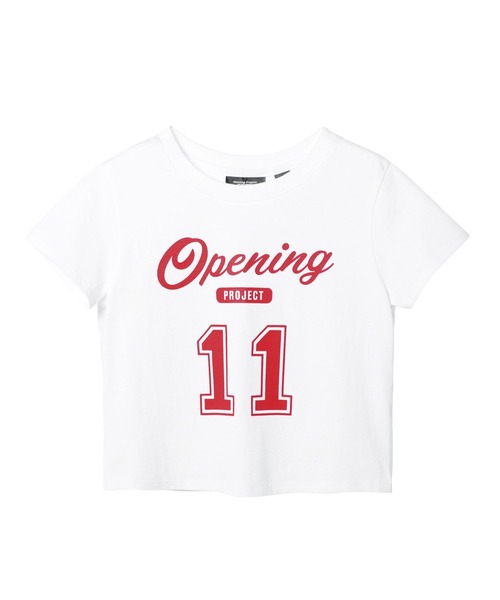 Opening Project（オープニングプロジェクト）の「Opening Project／クロップド11TEE（Tシャツ/カットソー・レディース・ホワイト/ネイビー・SMALL/MEDIUM）」の17枚目の写真