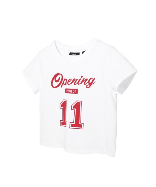 Opening Project（オープニングプロジェクト）の「Opening Project／クロップド11TEE（Tシャツ/カットソー・レディース・ホワイト/ネイビー・SMALL/MEDIUM）」の16枚目の写真