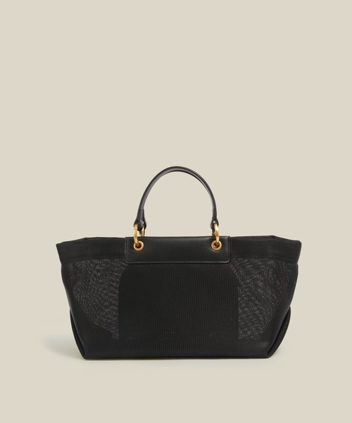 ROPE'（ロペ）の「チュールメッシュ2WAYミニバッグ（ハンドバッグ・レディース・ブラック/オリーブ・FREE）」の4枚目の写真