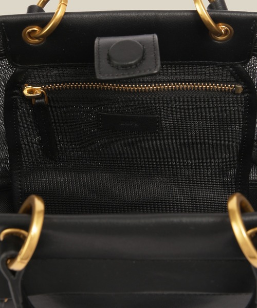 ROPE'（ロペ）の「チュールメッシュ2WAYミニバッグ（ハンドバッグ・レディース・ブラック/オリーブ・FREE）」の12枚目の写真