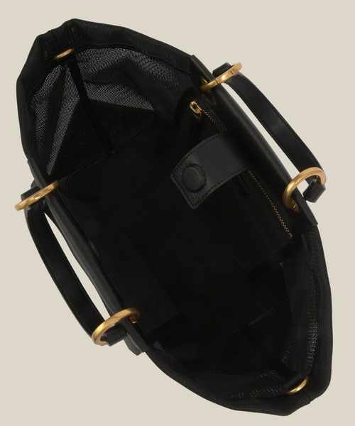ROPE'（ロペ）の「チュールメッシュ2WAYミニバッグ（ハンドバッグ・レディース・ブラック/オリーブ・FREE）」の13枚目の写真