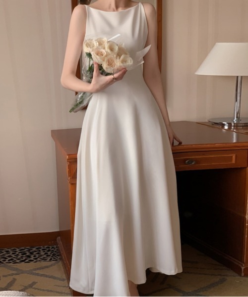 FREE STYLISTS(フリー スタイリスト)の「YUGA_YGMC Back open flare dress(ドレス・レディース・ブラック/オフホワイト・M/S)」の3枚目の写真