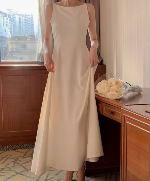 FREE STYLISTS(フリー スタイリスト)の「YUGA_YGMC Back open flare dress(ドレス・レディース・ブラック/オフホワイト・M/S)」の10枚目の写真