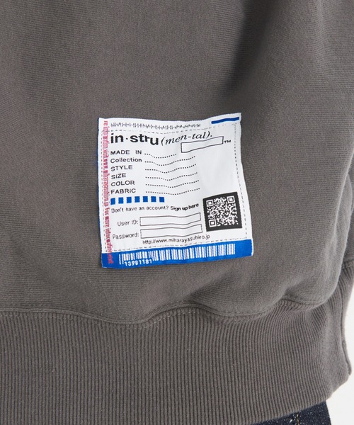 In・stru(men-tal).(インストルメンタル)の「【MIHARAYASUHIRO/ミハラヤスヒロ】FRENCH TERRY CREW NECK PULLOVER(スウェット・メンズ・ブラック/ダークグレー・48/46/44)」の4枚目の写真