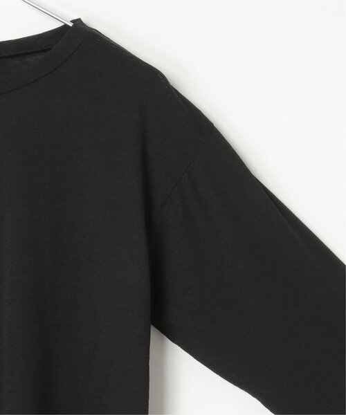 VENCEEXCHANGE(ヴァンスエクスチェンジ)の「梨地袖配色トップス(Tシャツ/カットソー・レディース・ライトグレー/ブラック/オフホワイト・FREE)」の6枚目の写真