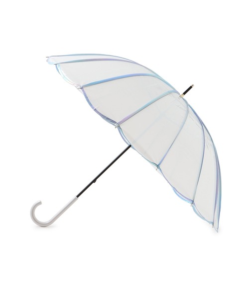 Wpc.（ダブリュピーシー）の「【Wpc.】マーメイドアンブレラビニール傘（長傘・レディース・サックスブルー/ラベンダー/ホワイト系その他・FREE）」の4枚目の写真