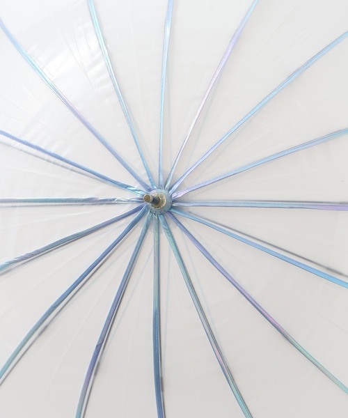 Wpc.（ダブリュピーシー）の「【Wpc.】マーメイドアンブレラビニール傘（長傘・レディース・サックスブルー/ラベンダー/ホワイト系その他・FREE）」の5枚目の写真