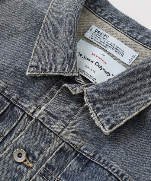 DAIRIKU(ダイリク)の「DAIRIKU / ダイリク 2PKT Vinatge Denim Jacket RG-DNM2(デニムジャケット・メンズ・ブルー/ブラック・SMALL/MEDIUM)」の12枚目の写真