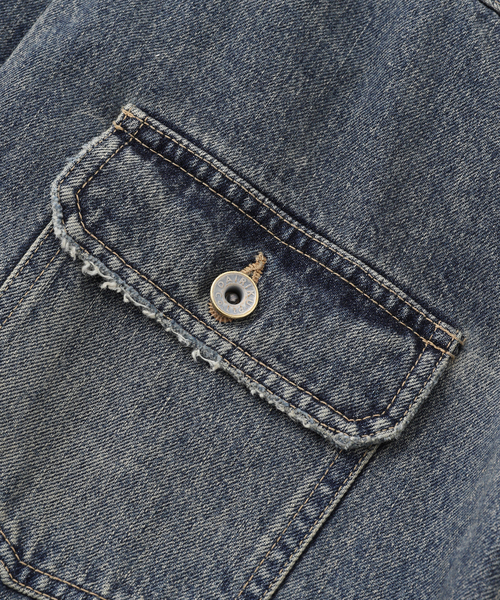 DAIRIKU(ダイリク)の「DAIRIKU / ダイリク 2PKT Vinatge Denim Jacket RG-DNM2(デニムジャケット・メンズ・ブルー/ブラック・SMALL/MEDIUM)」の11枚目の写真