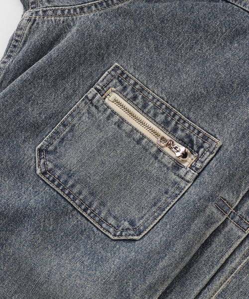 DAIRIKU(ダイリク)の「DAIRIKU / ダイリク 2PKT Vinatge Denim Jacket RG-DNM2(デニムジャケット・メンズ・ブルー/ブラック・SMALL/MEDIUM)」の10枚目の写真