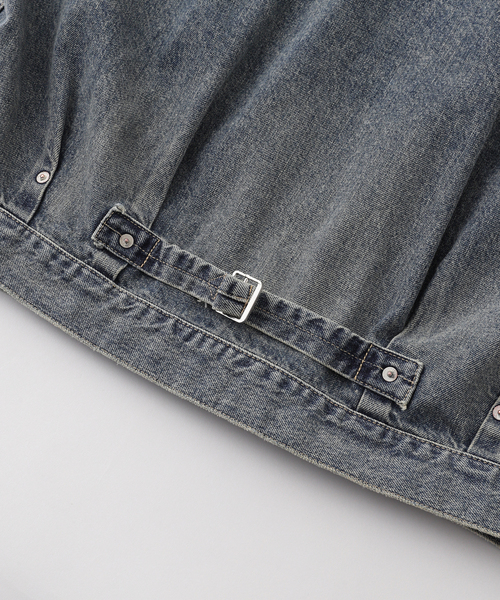 DAIRIKU(ダイリク)の「DAIRIKU / ダイリク 2PKT Vinatge Denim Jacket RG-DNM2(デニムジャケット・メンズ・ブルー/ブラック・SMALL/MEDIUM)」の9枚目の写真
