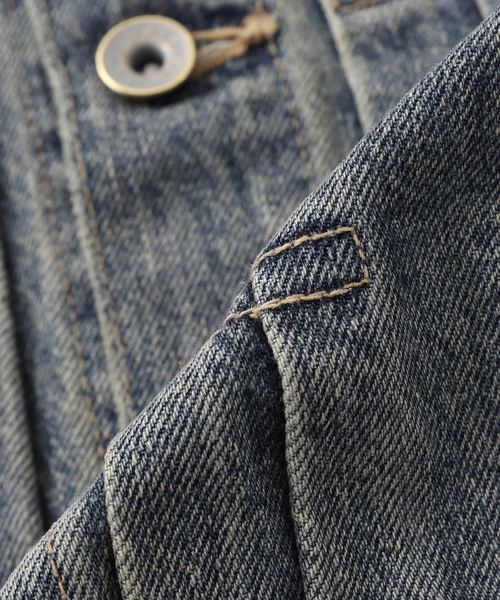 DAIRIKU(ダイリク)の「DAIRIKU / ダイリク 2PKT Vinatge Denim Jacket RG-DNM2(デニムジャケット・メンズ・ブルー/ブラック・SMALL/MEDIUM)」の7枚目の写真