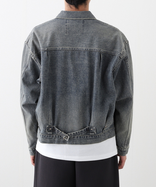 DAIRIKU(ダイリク)の「DAIRIKU / ダイリク 2PKT Vinatge Denim Jacket RG-DNM2(デニムジャケット・メンズ・ブルー/ブラック・SMALL/MEDIUM)」の4枚目の写真