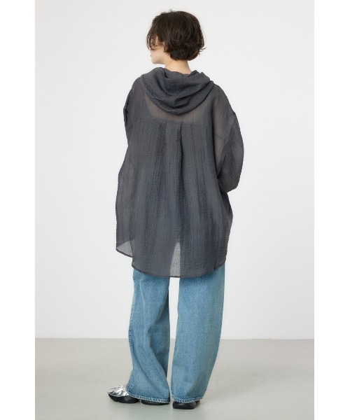 RODEO CROWNS WIDE BOWL（ロデオクラウンズワイドボウル）の「ワッシャーフーディーシャツ（シャツ/ブラウス・レディース・ブラック/カーキ/オフホワイト/オレンジ系その他・FREE）」の18枚目の写真