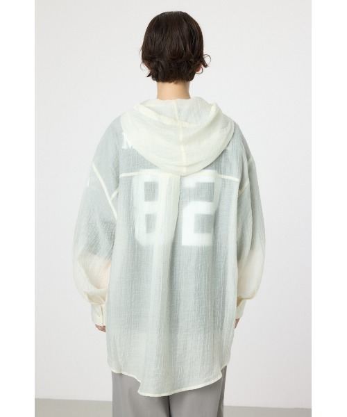 RODEO CROWNS WIDE BOWL（ロデオクラウンズワイドボウル）の「ワッシャーフーディーシャツ（シャツ/ブラウス・レディース・ブラック/カーキ/オフホワイト/オレンジ系その他・FREE）」の9枚目の写真