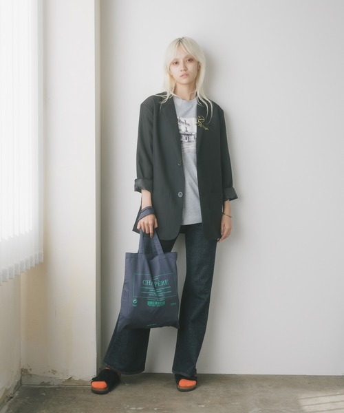 ROOPTOKYO(ループトウキョウ)の「EMILY IN PARIS × FUDGE / TOTE BAG 秋物 秋服 2026年秋冬(トートバッグ・レディース・ピンク系/ダークグリーン/アイボリー/ネイビー・FREE)」の9枚目の写真