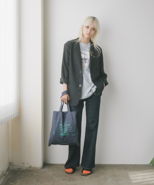 ROOPTOKYO(ループトウキョウ)の「EMILY IN PARIS × FUDGE / TOTE BAG 秋物 秋服 2026年秋冬(トートバッグ・レディース・ピンク系/ダークグリーン/アイボリー/ネイビー・FREE)」の10枚目の写真