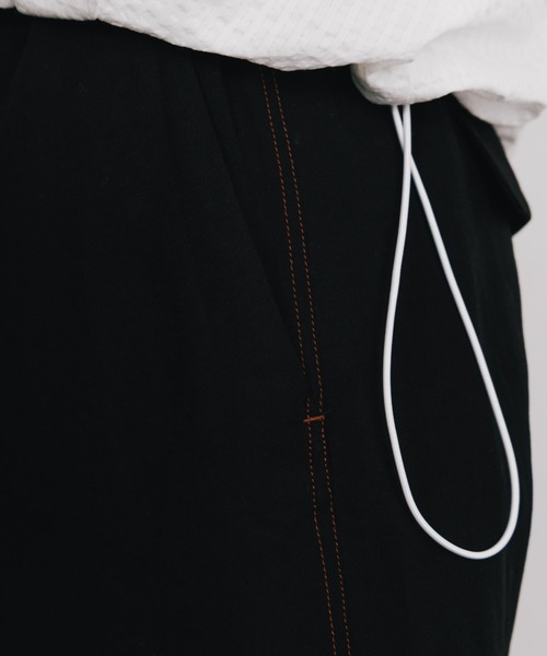 CREDONA（クレドナ）の「TENCEL STITCH PANTS/テンセルステッチパンツ（その他パンツ・レディース・ブラック/アイボリー・1/0）」の17枚目の写真