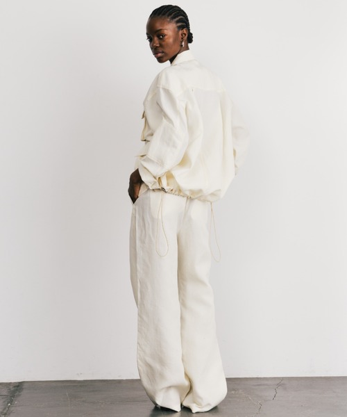 CREDONA（クレドナ）の「TENCEL STITCH PANTS/テンセルステッチパンツ（その他パンツ・レディース・ブラック/アイボリー・1/0）」の21枚目の写真