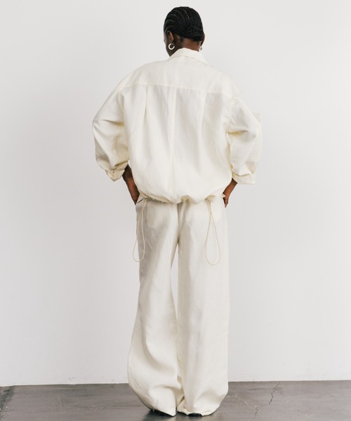 CREDONA（クレドナ）の「TENCEL STITCH PANTS/テンセルステッチパンツ（その他パンツ・レディース・ブラック/アイボリー・1/0）」の22枚目の写真