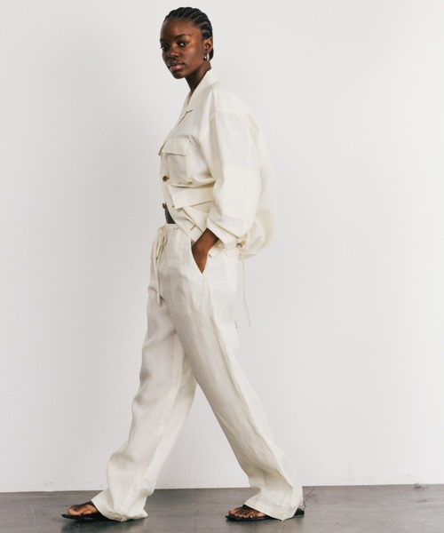 CREDONA（クレドナ）の「TENCEL STITCH PANTS/テンセルステッチパンツ（その他パンツ・レディース・ブラック/アイボリー・1/0）」の20枚目の写真