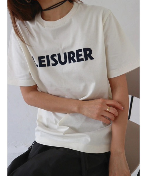 TRUNC（トランクエイティーエイト）の「”LEISURER”TEE（Tシャツ/カットソー・レディース・ネイビー/ブラウン/アイボリー・FREE）」の2枚目の写真