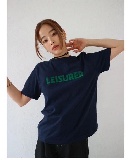 TRUNC（トランクエイティーエイト）の「”LEISURER”TEE（Tシャツ/カットソー・レディース・ネイビー/ブラウン/アイボリー・FREE）」の21枚目の写真