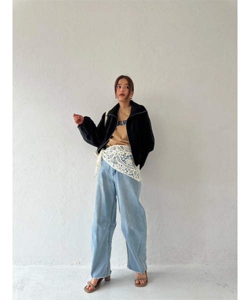 TRUNC（トランクエイティーエイト）の「”LEISURER”TEE（Tシャツ/カットソー・レディース・ネイビー/ブラウン/アイボリー・FREE）」の22枚目の写真