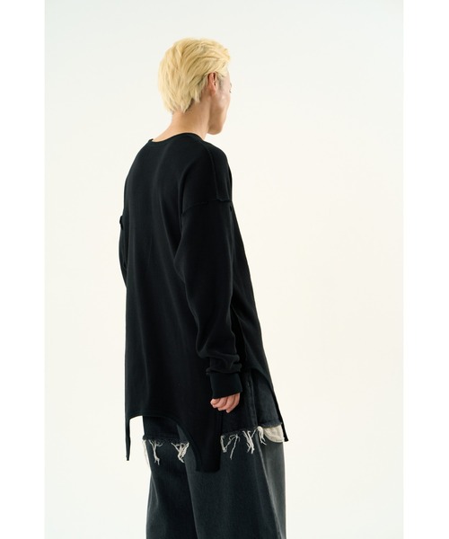 DISCOVERED(ディスカバード)の「GARTER WAFFLE CUTSEWN(Tシャツ/カットソー・メンズ・ナチュラル/ブラック/グレー・LARGE/SMALL)」の6枚目の写真