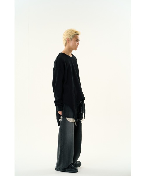 DISCOVERED(ディスカバード)の「GARTER WAFFLE CUTSEWN(Tシャツ/カットソー・メンズ・ナチュラル/ブラック/グレー・LARGE/SMALL)」の16枚目の写真