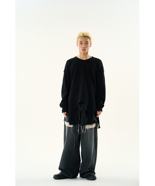 DISCOVERED(ディスカバード)の「GARTER WAFFLE CUTSEWN(Tシャツ/カットソー・メンズ・ナチュラル/ブラック/グレー・LARGE/SMALL)」の14枚目の写真